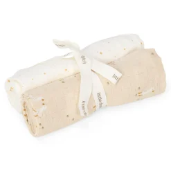 Little Dutch Set de 2 langes en gaze de coton Little Goose 70x70 cm