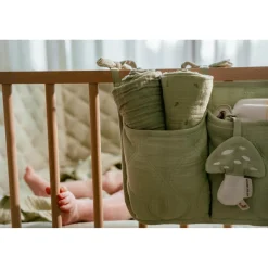 Little Dutch Set de 2 langes en gaze de coton Pure Sage 70x70 cm
