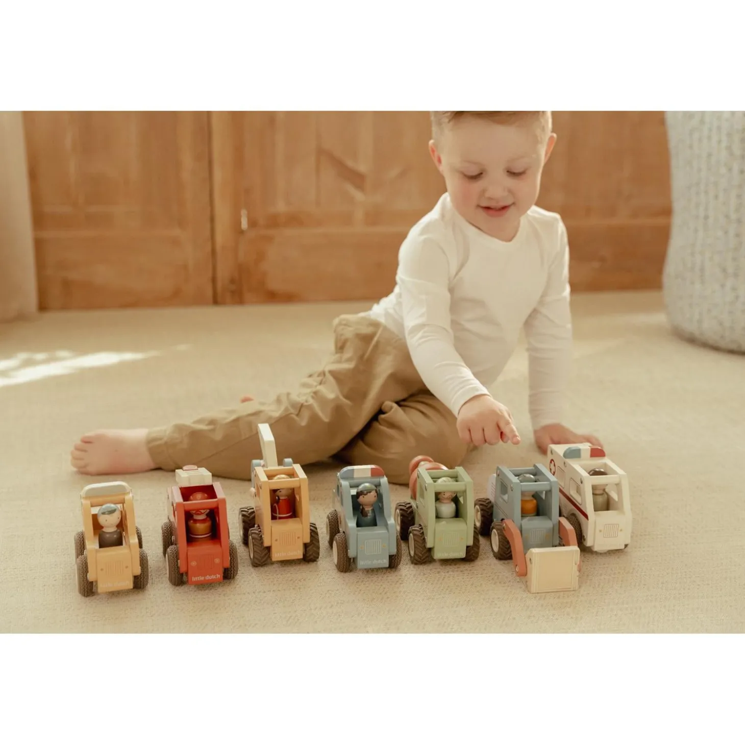 Little Dutch Taxi en bois FSC Multicolore