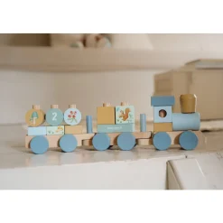 Little Dutch Train à blocs en bois FSC Forest Friends