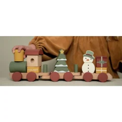 Little Dutch                    Train de Noël en bois FSC
