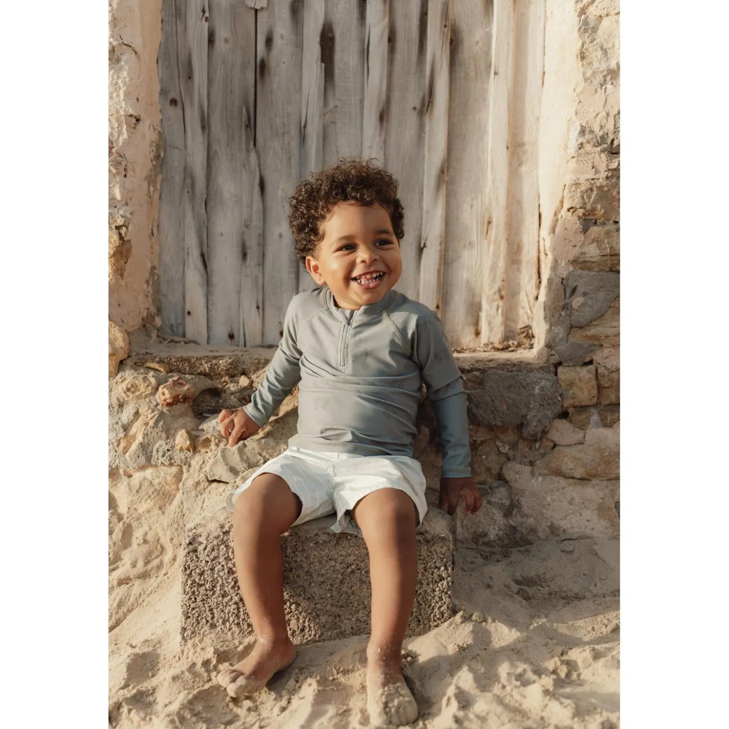 Little Dutch T-shirt de bain manches longues Turtle Island 3-6 mois