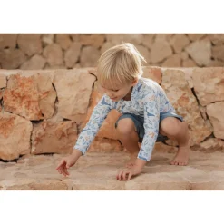 Little Dutch                    T-shirt de bain manches longues    Ocean Dreams Blue            3-6 mois