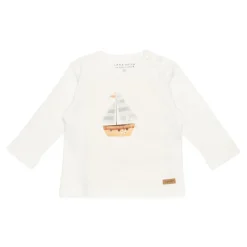 Little Dutch T-shirt manches longues sailboat white 12 mois