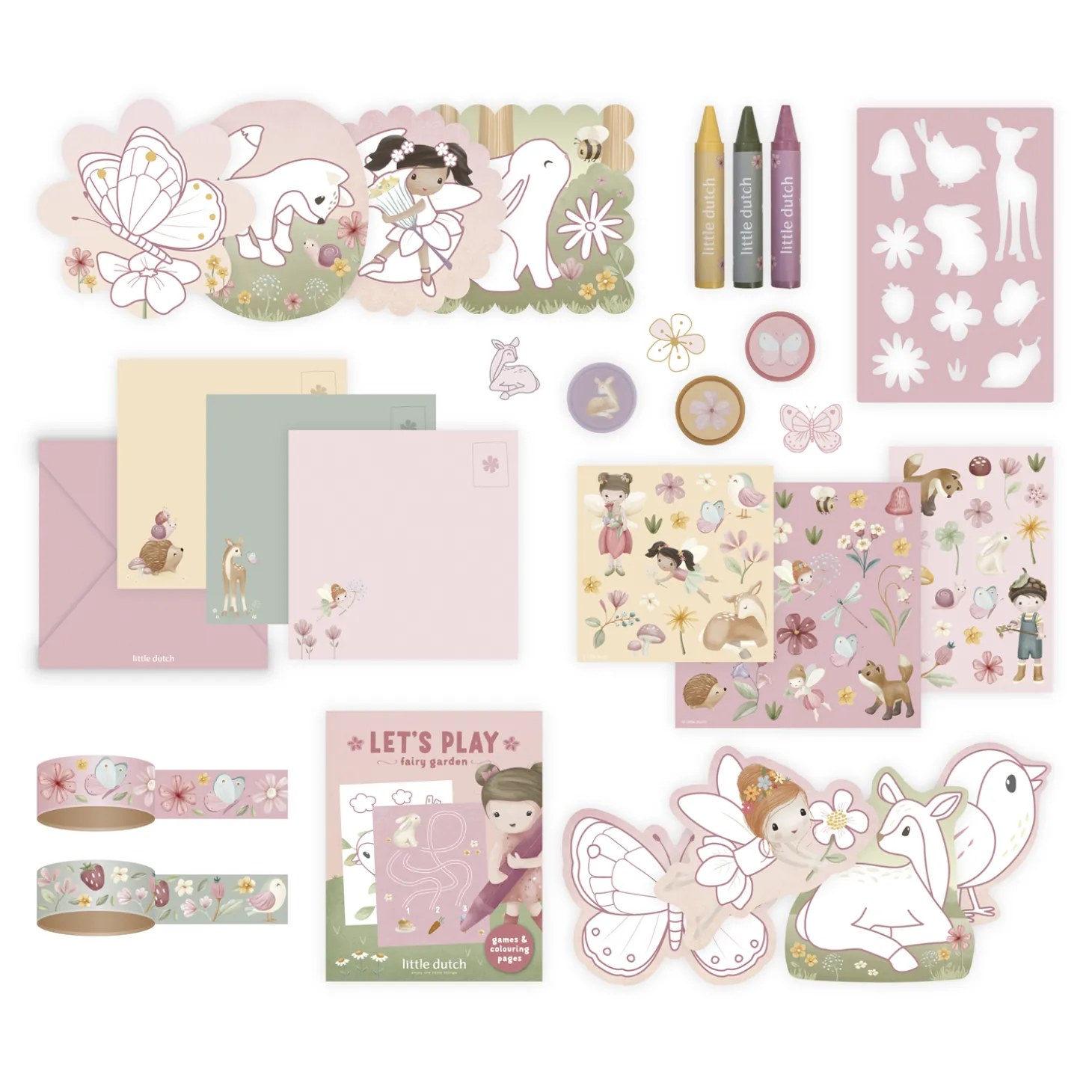 Little Dutch Valisette d'activités créatives Rosa Fairy Graden