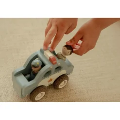 Little Dutch Voiture de police en bois FSC Multicolore
