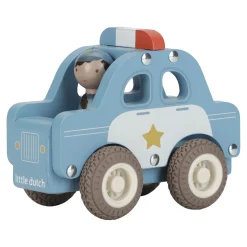 Little Dutch Voiture de police en bois FSC Multicolore