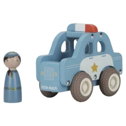 Little Dutch Voiture de police en bois FSC Multicolore