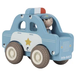 Little Dutch Voiture de police en bois FSC Multicolore