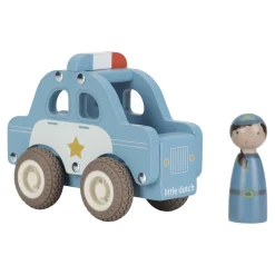 Little Dutch Voiture de police en bois FSC Multicolore