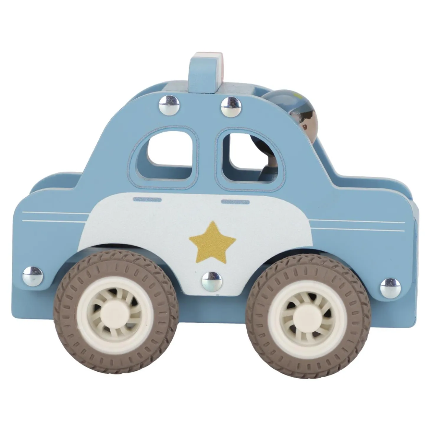 Little Dutch Voiture de police en bois FSC Multicolore
