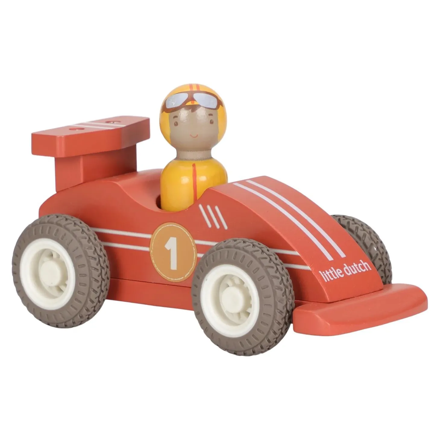 Little Dutch Voitures de course en bois FSC Multicolore