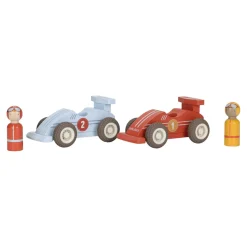 Little Dutch Voitures de course en bois FSC Multicolore