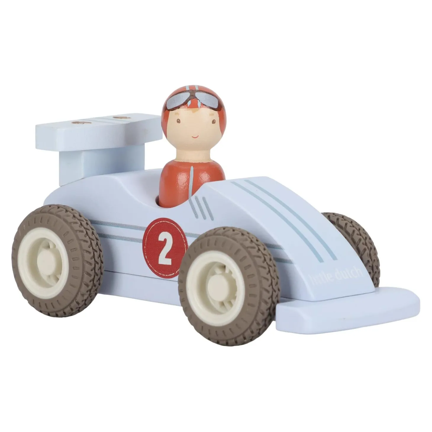 Little Dutch Voitures de course en bois FSC Multicolore