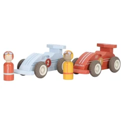 Little Dutch Voitures de course en bois FSC Multicolore