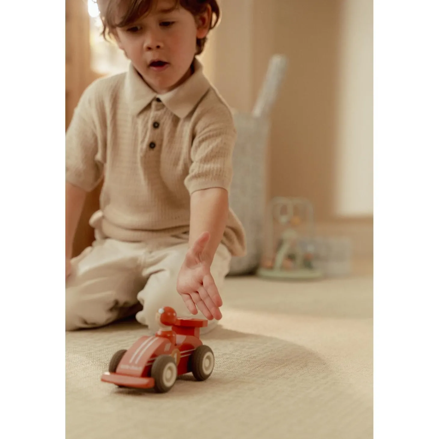 Little Dutch Voitures de course en bois FSC Multicolore