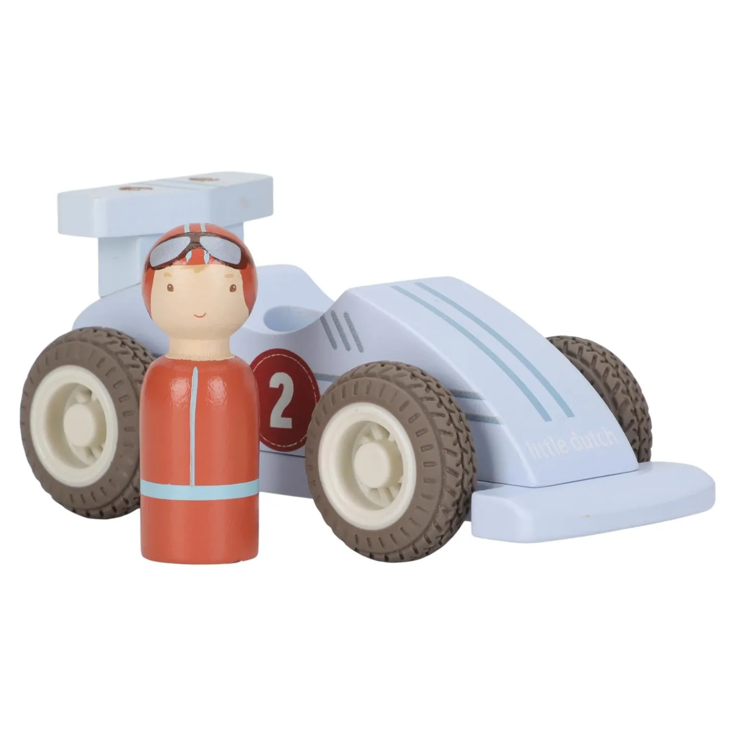 Little Dutch Voitures de course en bois FSC Multicolore