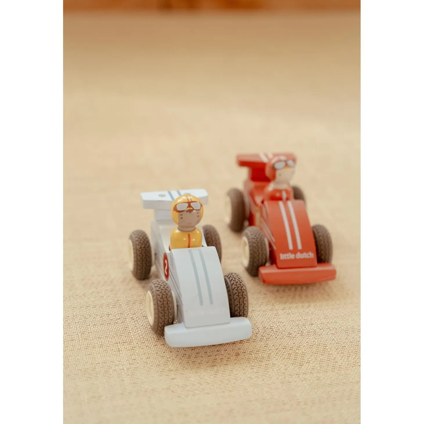 Little Dutch Voitures de course en bois FSC Multicolore