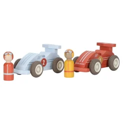 Little Dutch Voitures de course en bois FSC Multicolore