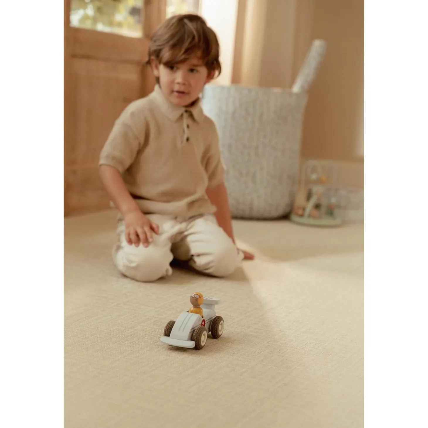 Little Dutch Voitures de course en bois FSC Multicolore