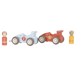 Little Dutch Voitures de course en bois FSC Multicolore