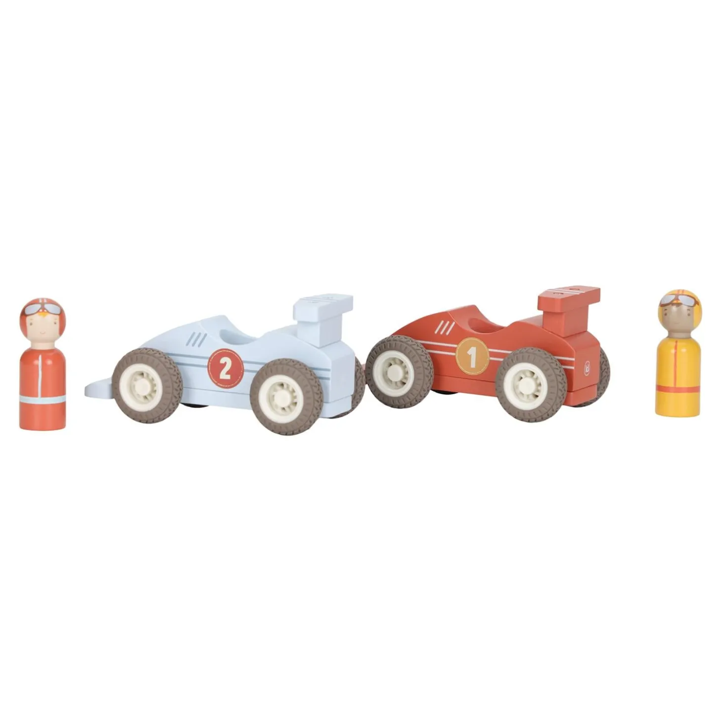 Little Dutch Voitures de course en bois FSC Multicolore