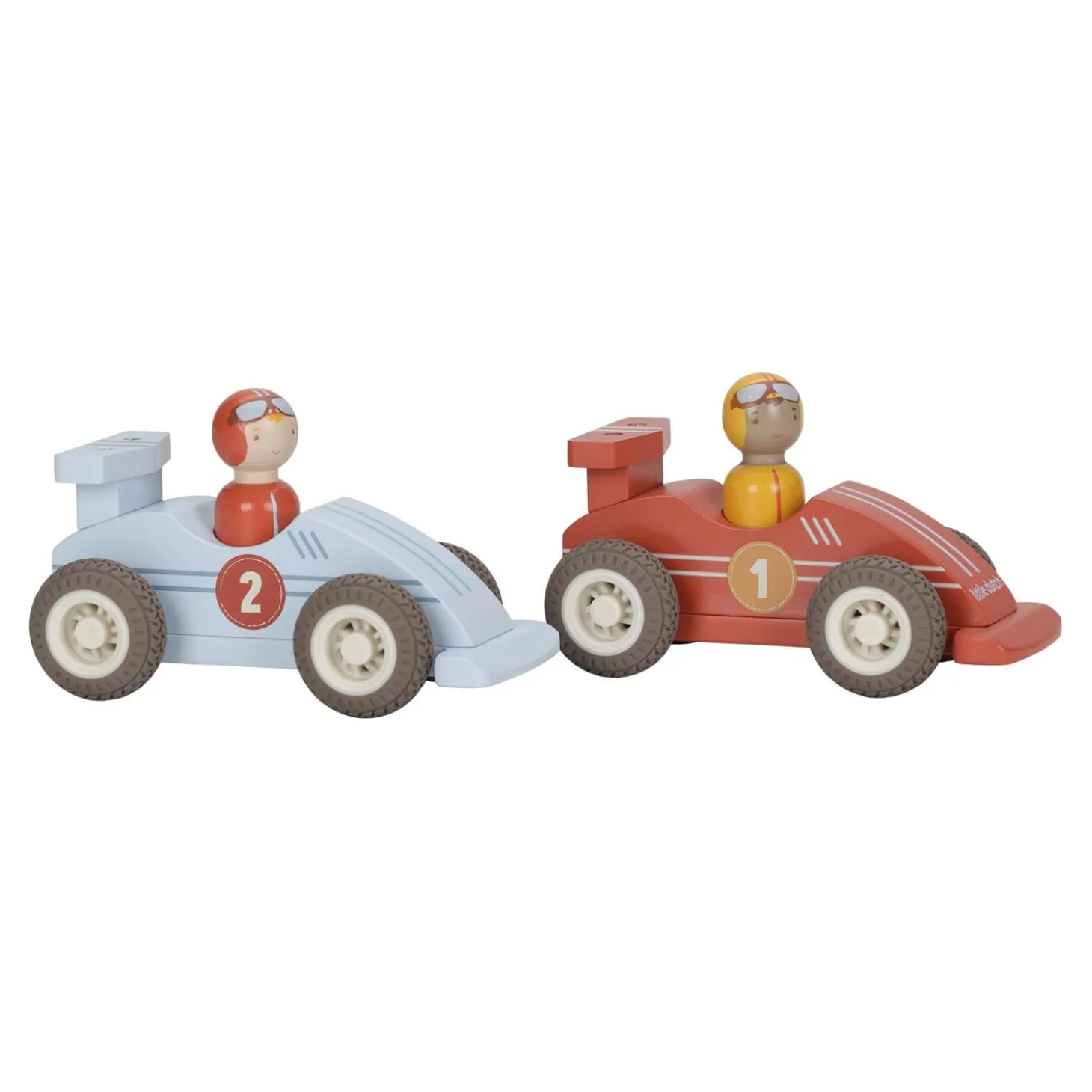Little Dutch Voitures de course en bois FSC Multicolore
