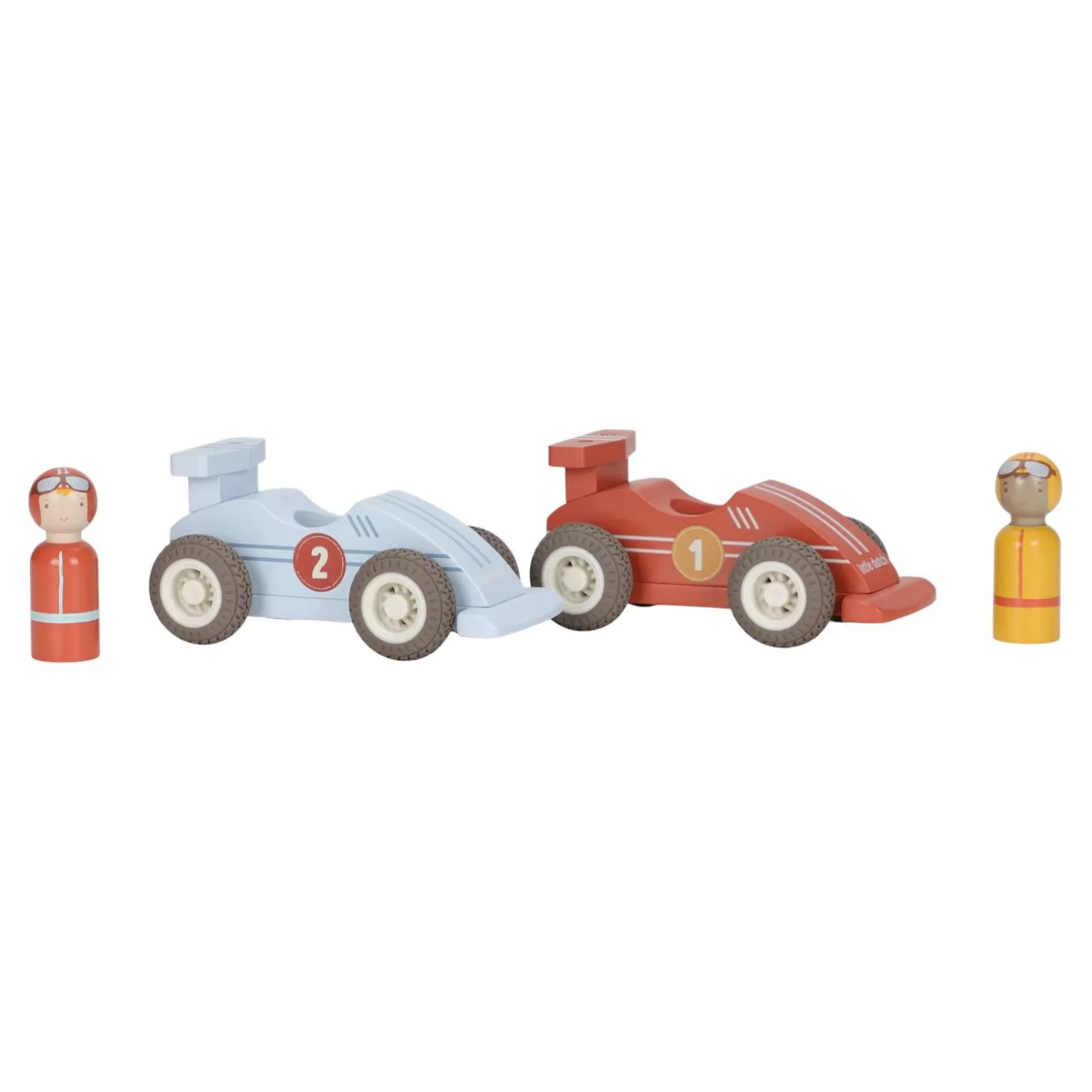 Little Dutch Voitures de course en bois FSC Multicolore
