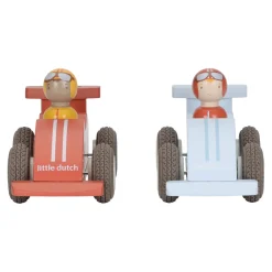 Little Dutch Voitures de course en bois FSC Multicolore