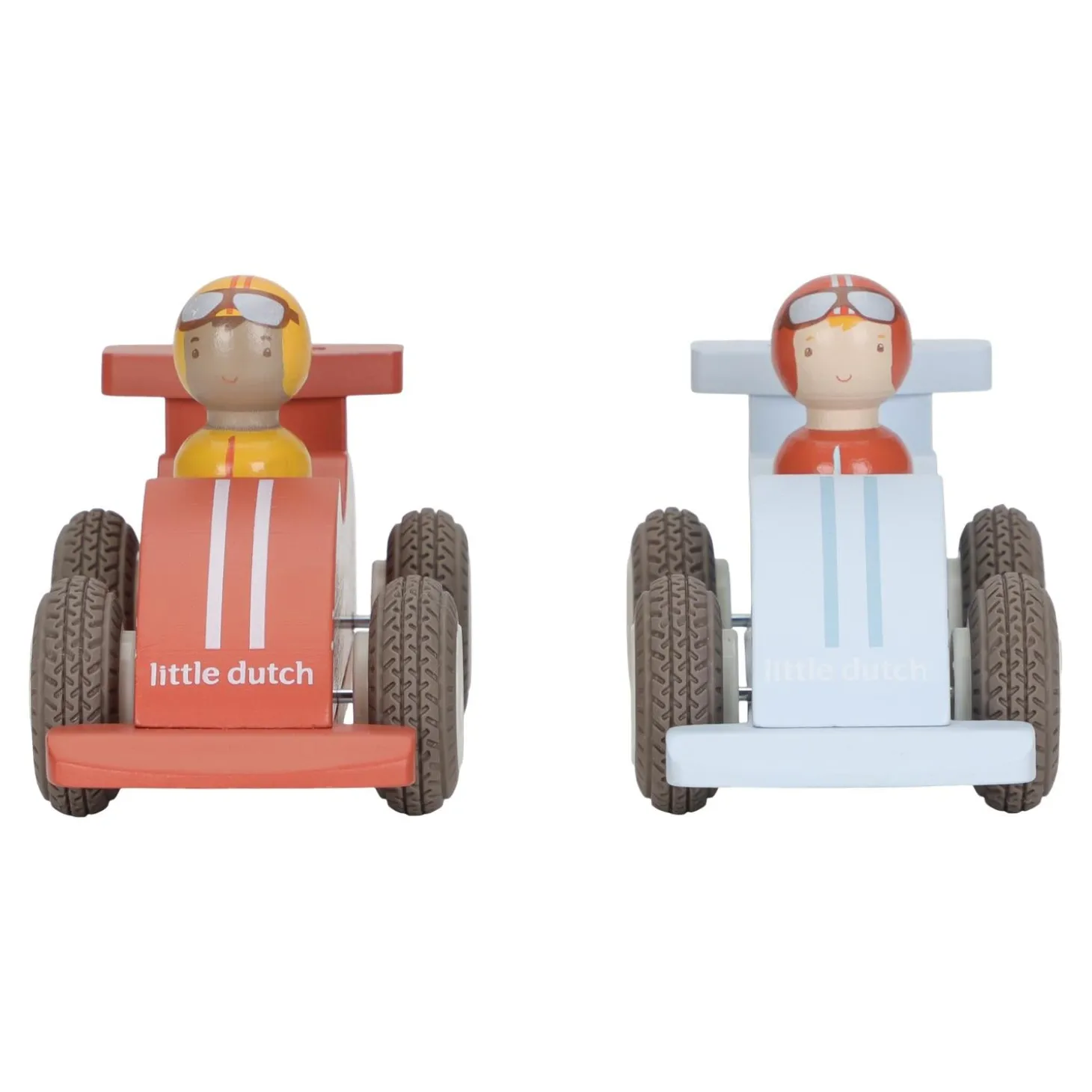 Little Dutch Voitures de course en bois FSC Multicolore