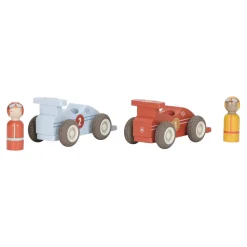 Little Dutch Voitures de course en bois FSC Multicolore