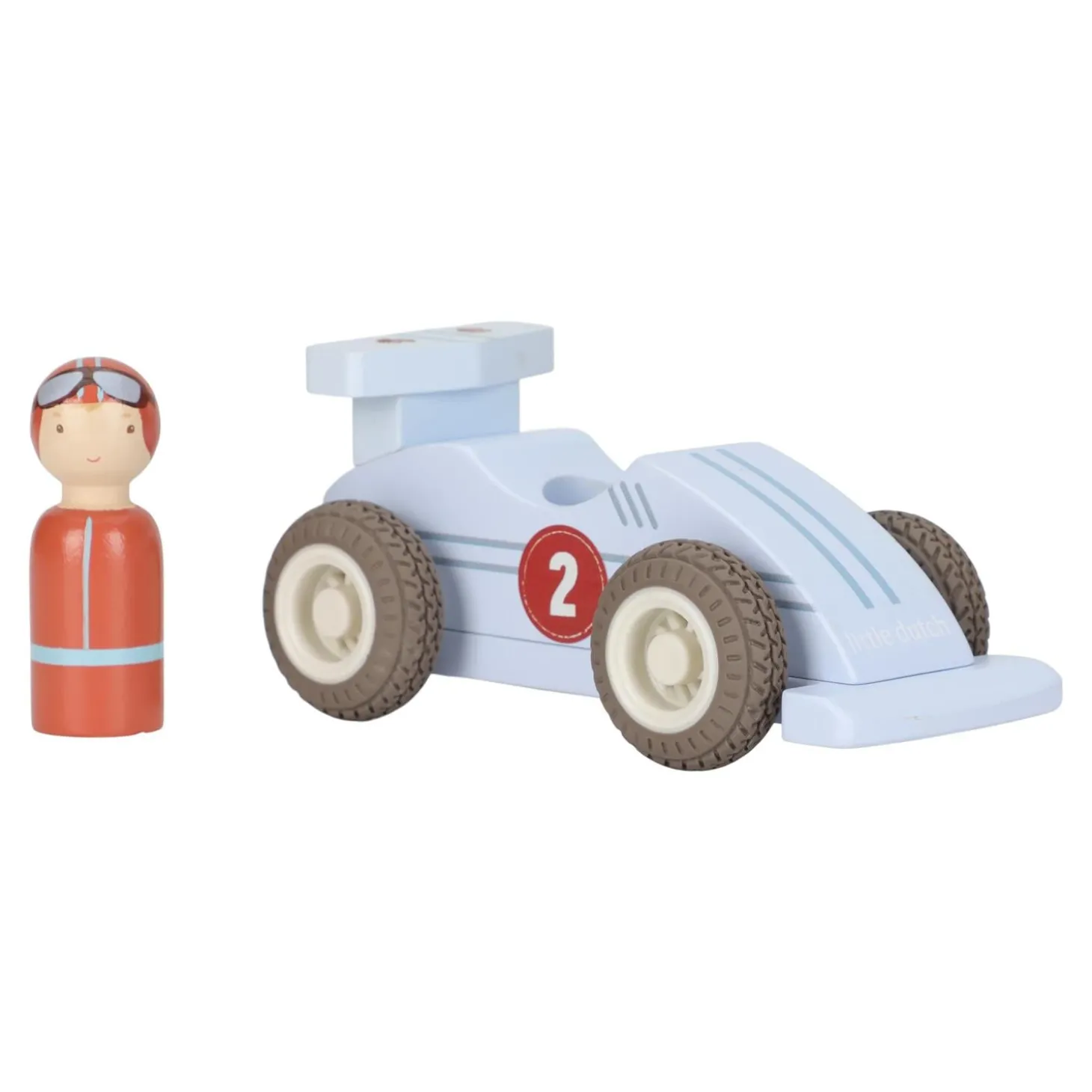 Little Dutch Voitures de course en bois FSC Multicolore