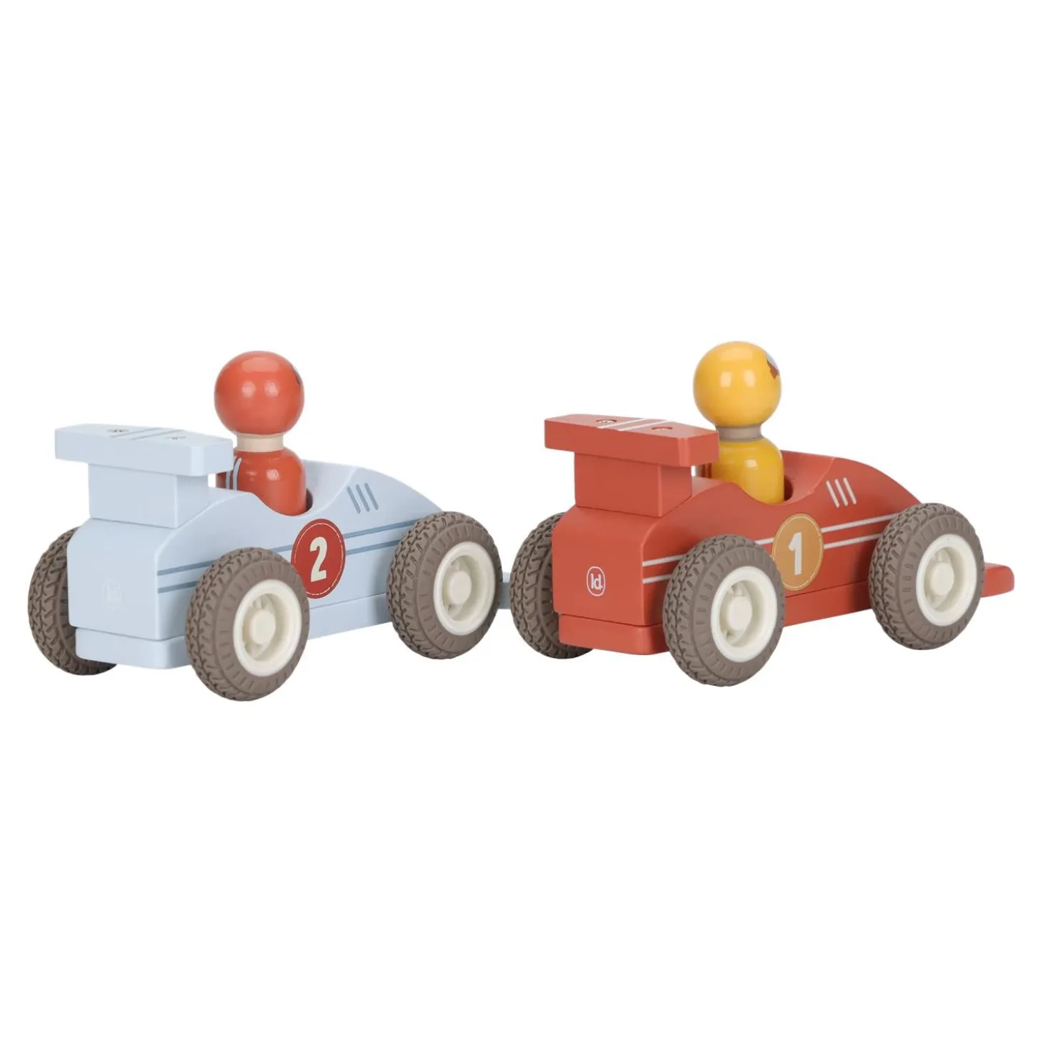 Little Dutch Voitures de course en bois FSC Multicolore