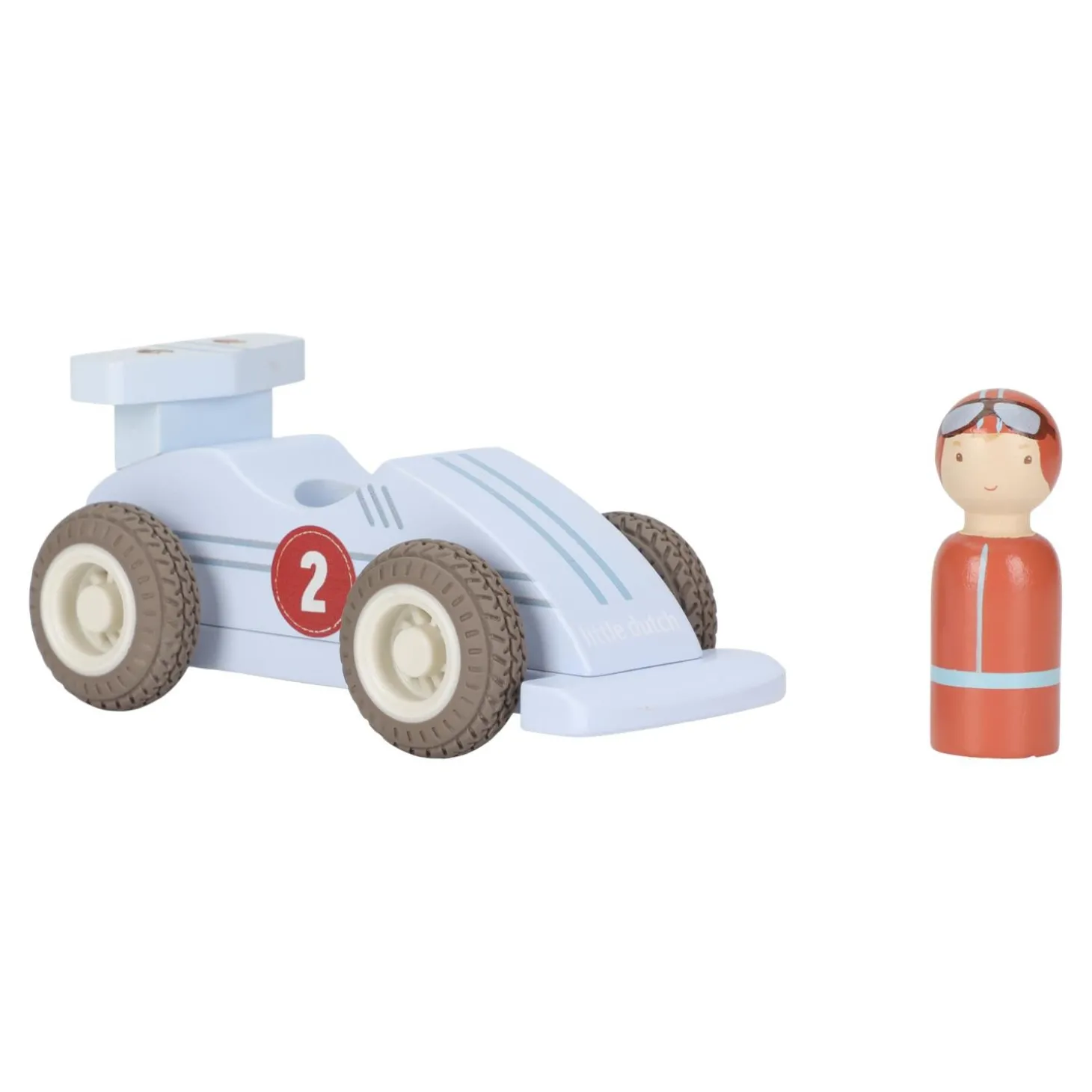 Little Dutch Voitures de course en bois FSC Multicolore