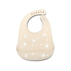 Lorelli                    Bavoir Silicone Avec Recuperateur    Beige