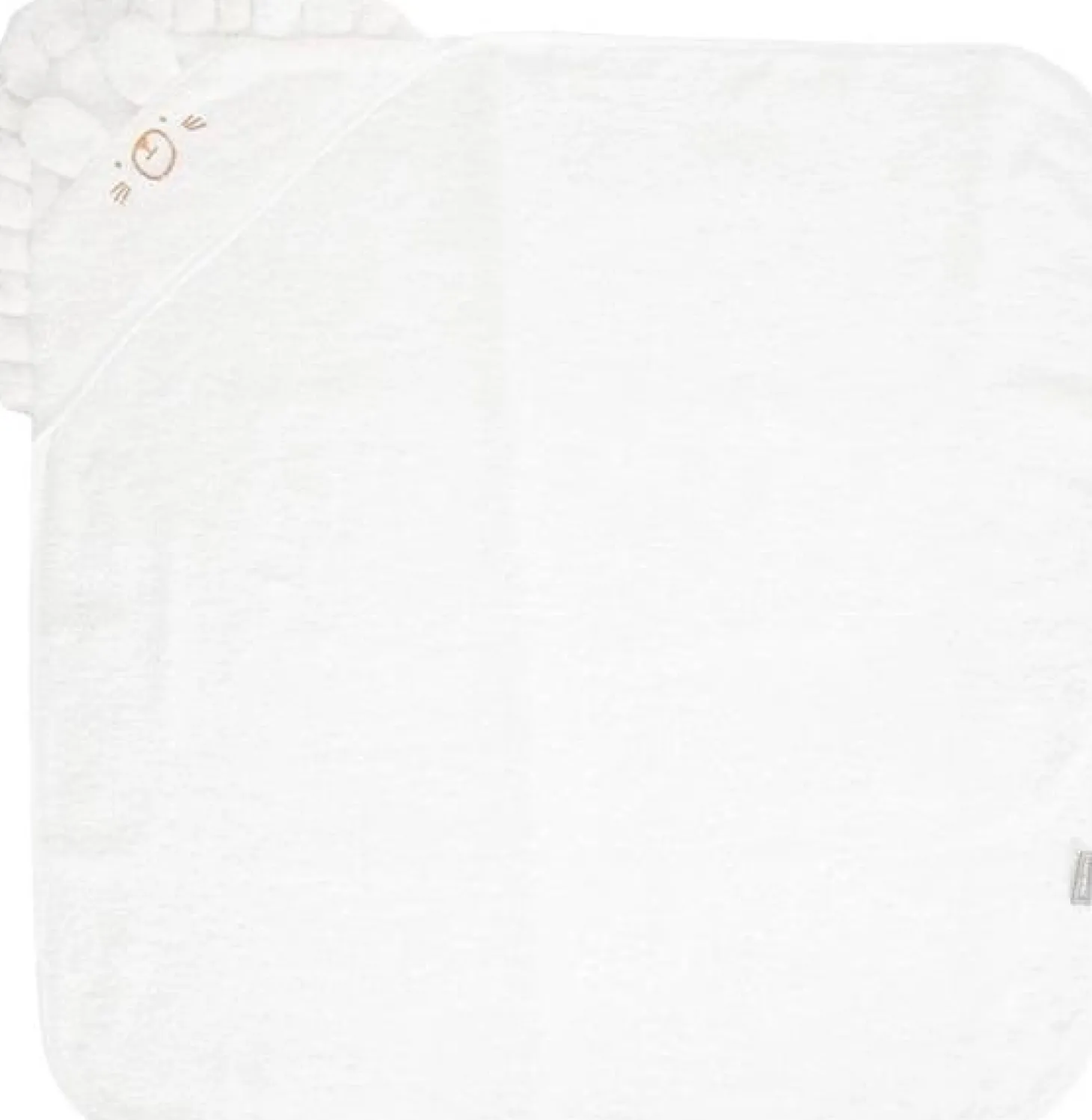 Lorelli Cape de Bain Avec Broderie Blanc 92 x 90 cm