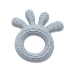 Lorelli Hochet de dentition Silicone Octopus Gris