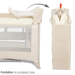 Lorelli                     Lit Parapluie Torino 2Hauteurs + Accessoires    Beige