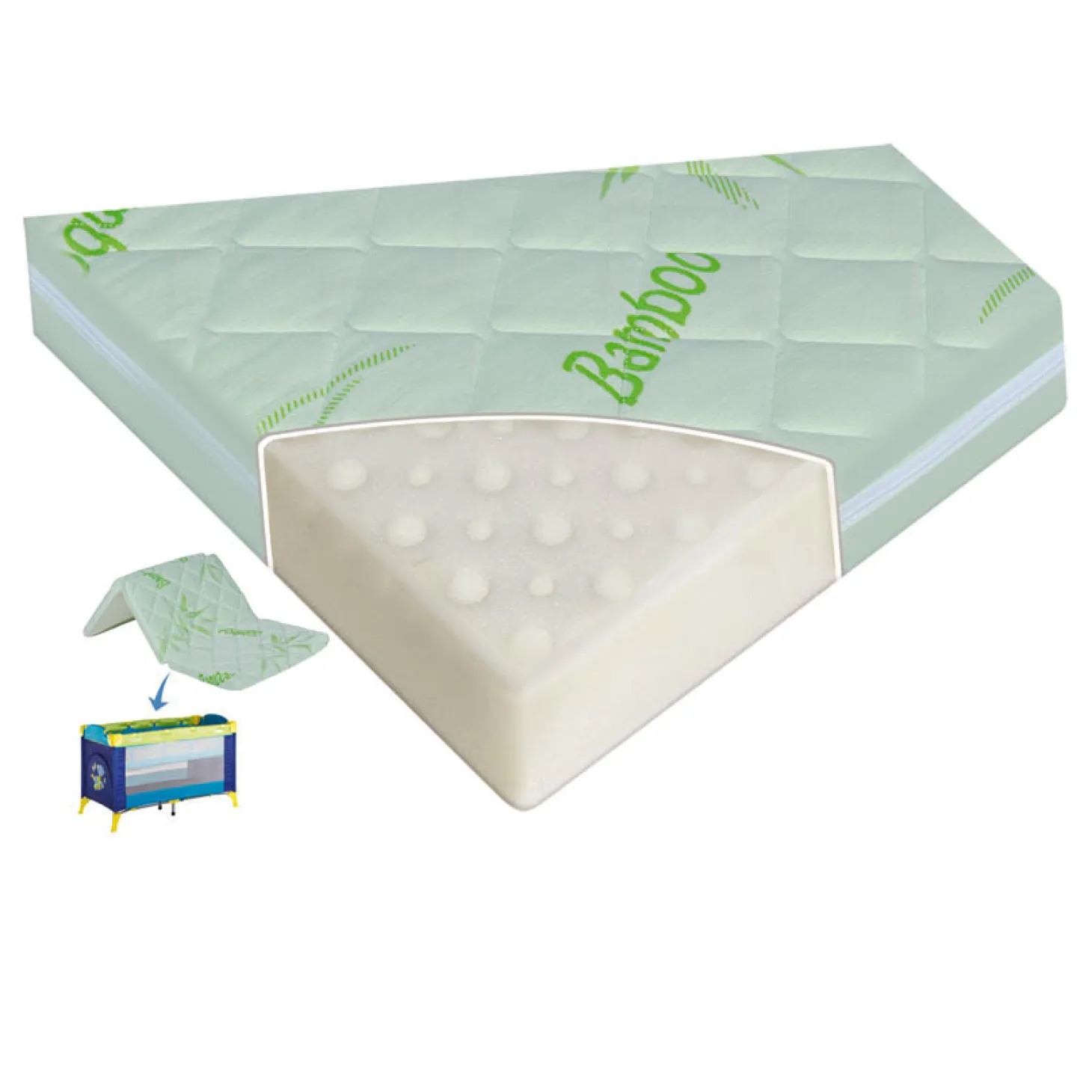 Lorelli Matelas pliant air confort Blanc 60x120 cm