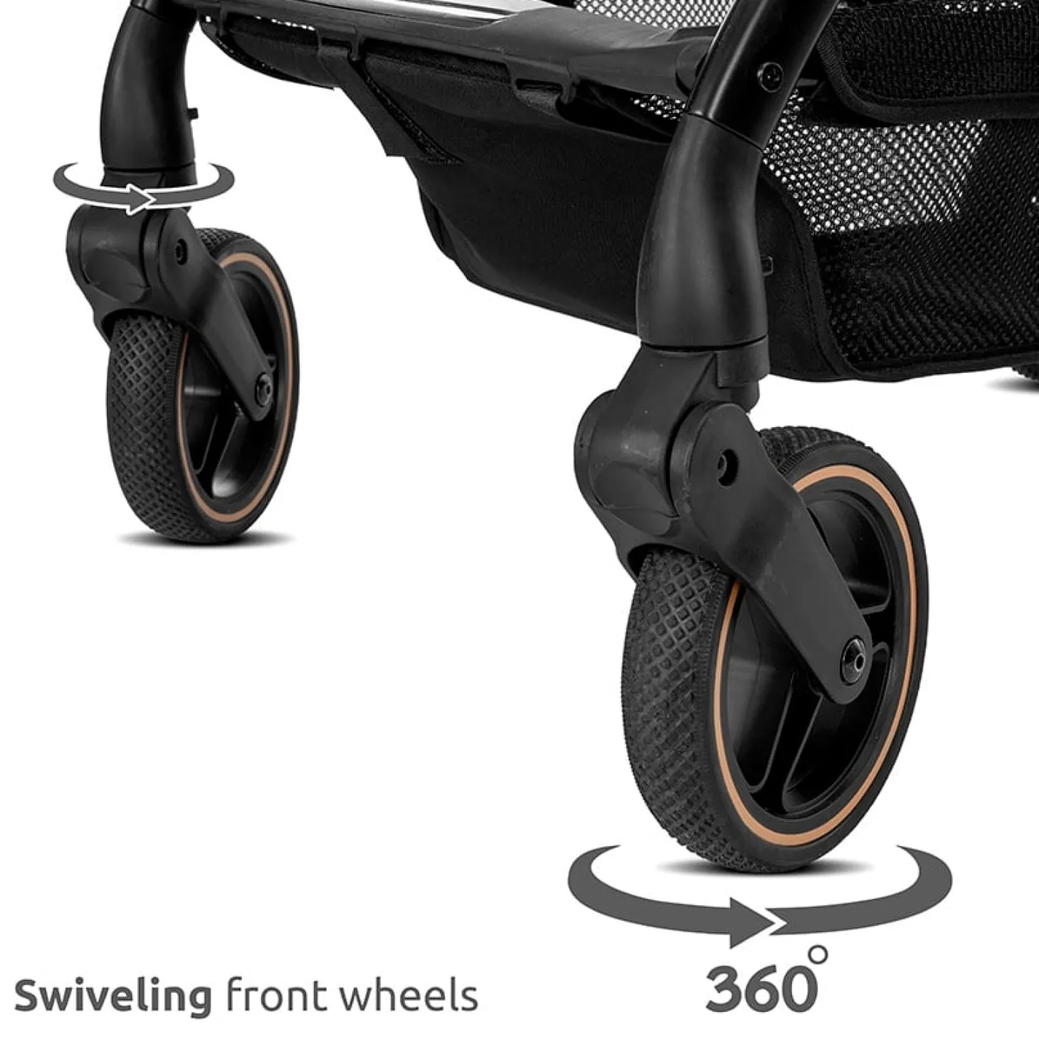 Lorelli Poussette Compacte Makaya Rotative 360° Gris
