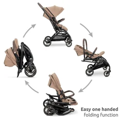 Lorelli Poussette Compacte Makaya Rotative 360° Noir