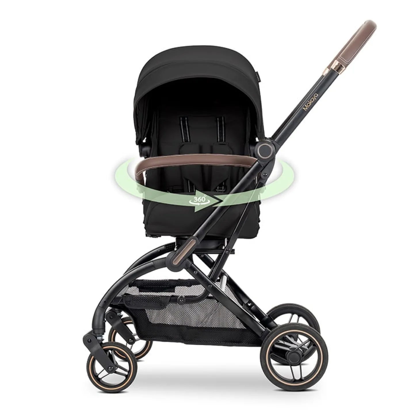 Lorelli Poussette Compacte Makaya Rotative 360° Noir