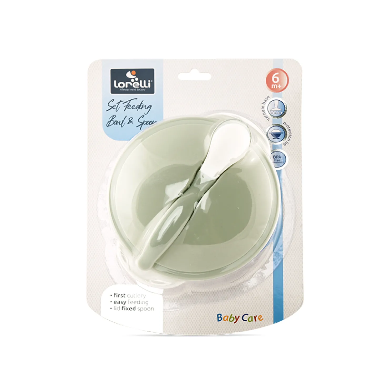 Lorelli Set bol et cuillère Vert