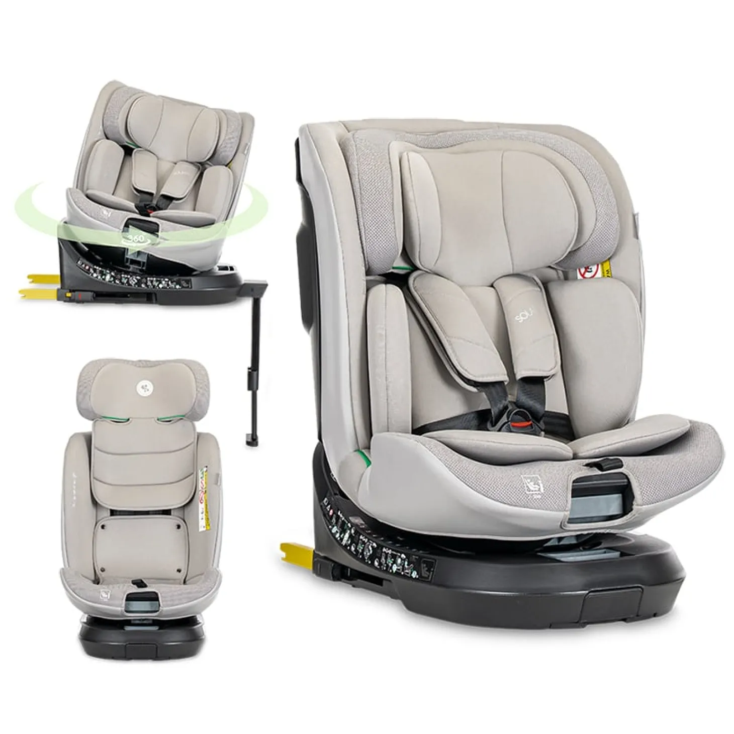 Lorelli Siège-auto Solaris isofix + Jambe de force 360 Gris