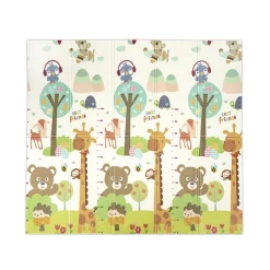 Lorelli Tapis de Jeu Thermique Reversible Pliable Jaune 18 x 200 cm