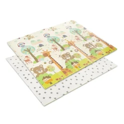 Lorelli Tapis de Jeu Thermique Reversible Pliable Jaune 18 x 200 cm