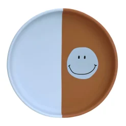Lässig                    Assiette en silicone    Bleu Ciel