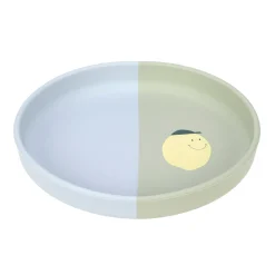 Lässig                    Assiette en silicone Happy Fruits    Citron Bleu/Kaki Clair