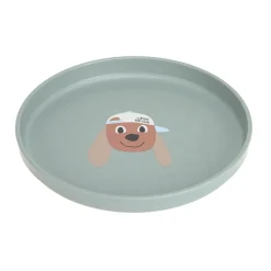 Lässig                    Assiette PP/Cellulose Tiny Team Chien    Vert