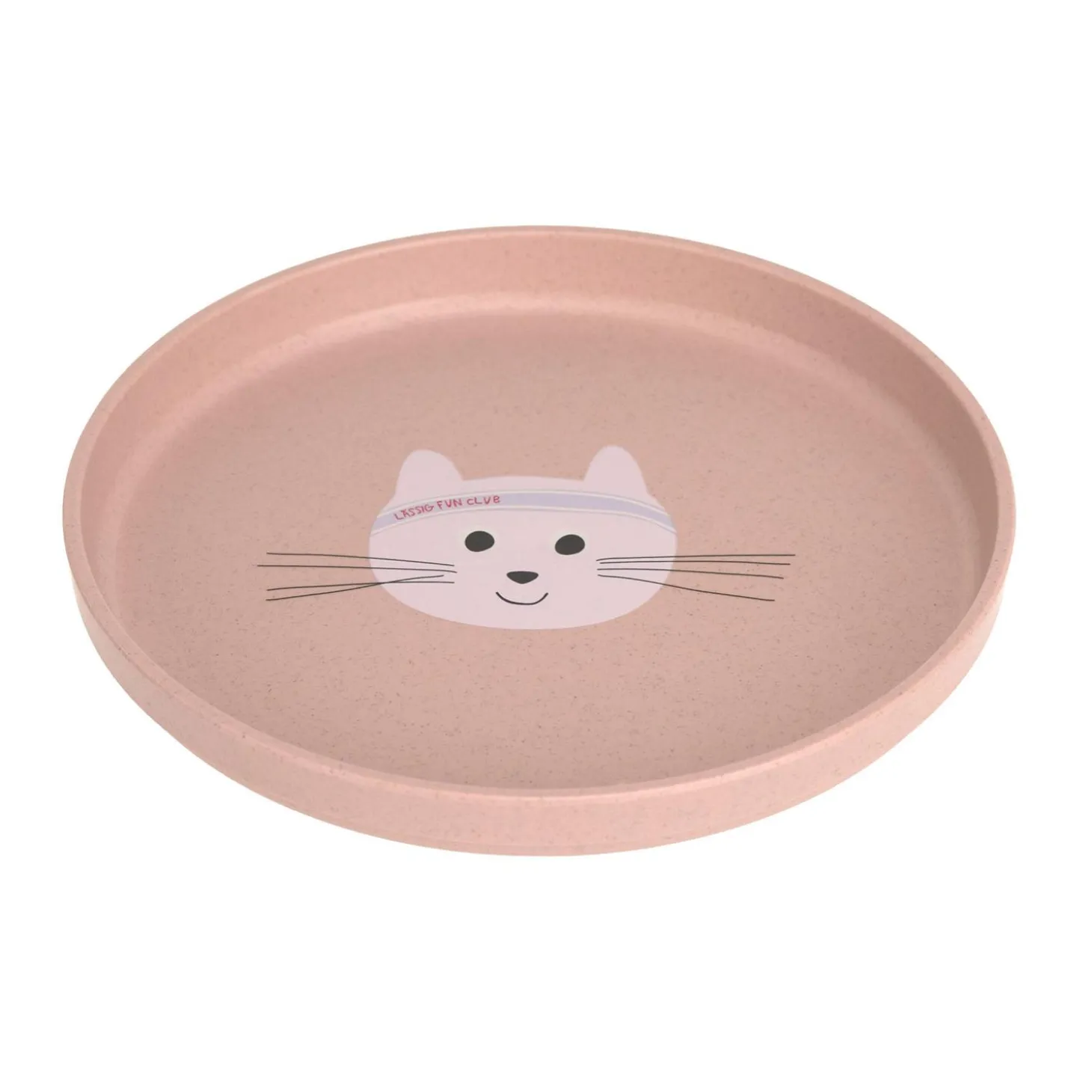 Lässig Assiette PP/Cellulose Tiny Team Chat Rose